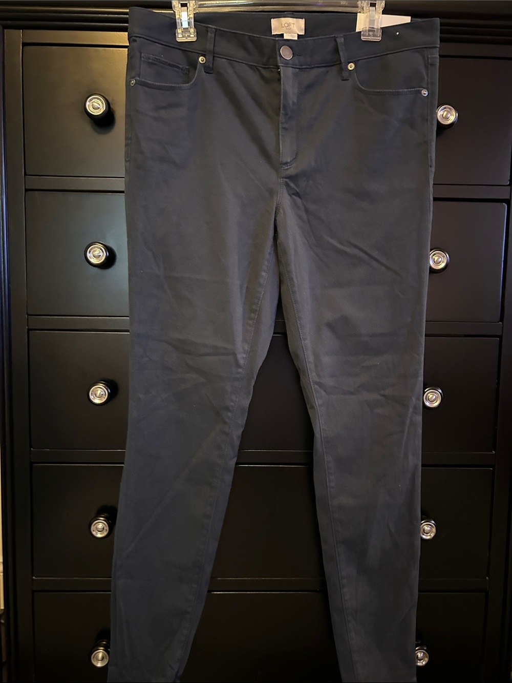 LOFT Women's Skinny Pants in Navy Size 12